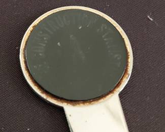 Sterling Silver Letter Opener with CONSTRUCTION STAFF Enamel Inlay second image