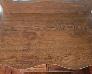 Oak Washstand with Towel Bar second image
