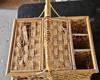 Handmade Bamboo Picnic Basket