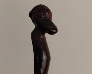 Carved Wooden Figural Letter Opener second image