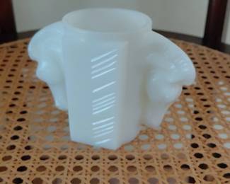 Milk Glass Horse Head Vase
