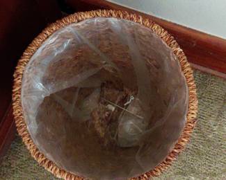 Woven Seagrass Wastebasket second image