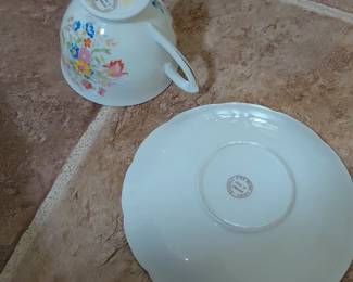 Floral Teacup and Saucer second image