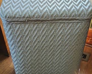 Vintage LaMont Athena Wicker Rattan Hamper