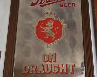 Strohs Beer On Draught Mirror