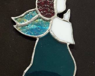 Stained Glass Angel Ornament
