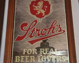 Strohs Beer Mirror