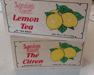 London Court Lemon Tea  The Citron Wooden Tea Boxes
