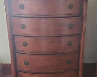 Mahogany Bow Front Chest