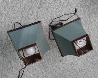 Pair of Teal Table Lamps third image