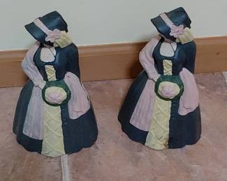 Pair of Metal Women Doorstops third image