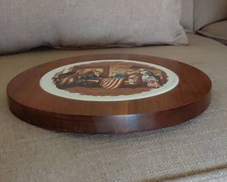 John Ward Dunsmore Betsy Ross and the First American Flag Decorative Plate third image