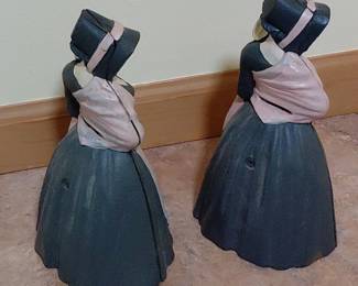 Pair of Metal Women Doorstops second image
