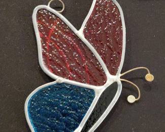 Stained Glass Butterfly Suncatcher second image