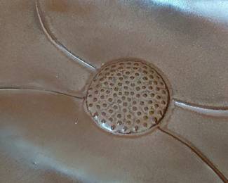 Frankoma Brown Magnolia Leaf Dish second image