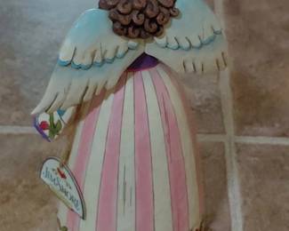 Jim Shore Stitched With Love Angel Figurine second image