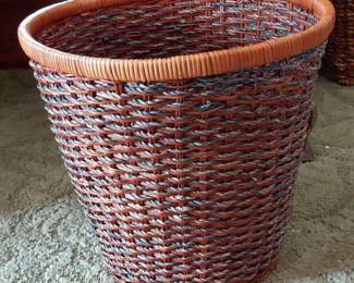Woven Waste Bin with MultiColor Threads