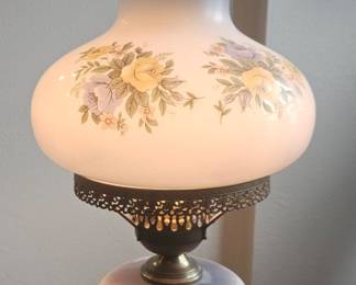 Floral Hurricane Lamp second image