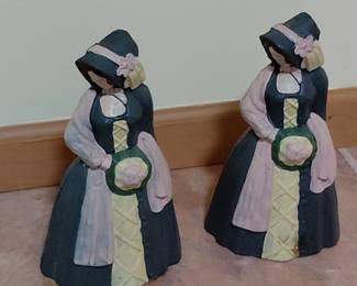 Pair of Metal Women Doorstops