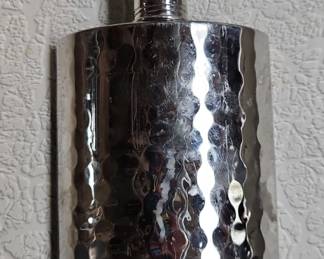 Hammered Pewter Flask