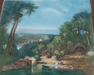 Framed Landscape Art Tile second image