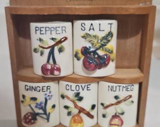 Ceramic Spice Rack Set