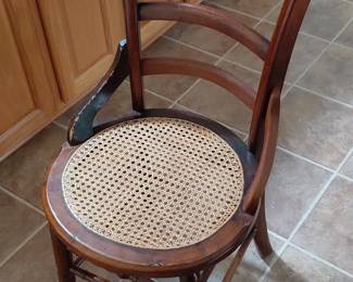 Eastlake Cane Seat Armchair