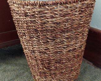 Woven Seagrass Wastebasket