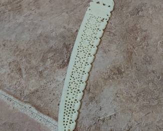 Carved Celluloid Elephant Letter Opener third image