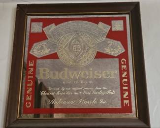 Budweiser Mirror Sign
