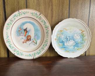 Avon Gentle Moments Swan Plates