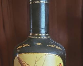 Leather Covered Pheasant Decanter