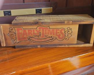 Early Times Whiskey Wooden Box