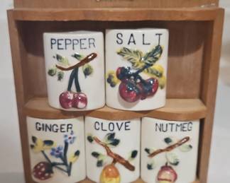 Ceramic Spice Rack Set