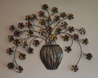 Metal Floral Wall Art