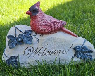 Cardinal Welcome Stone