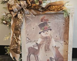 Winter Scene Lighted Sign