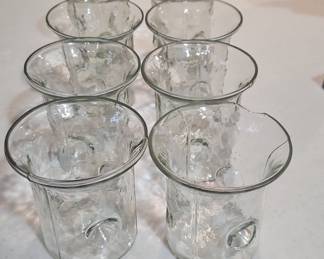 Textured Glass Tumblers set of
