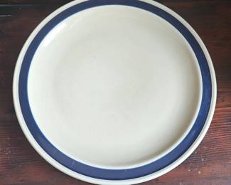 Pfaltzgraff Blue Rimmed Dinner Plates set of