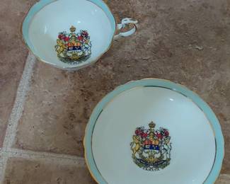 Paragon Canada Coat of Arms Tea Cup and Saucer