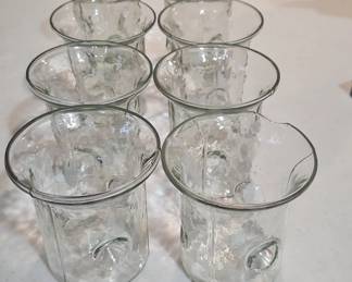 Textured Glass Tumblers set of