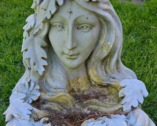 Lady Head Planter Statue