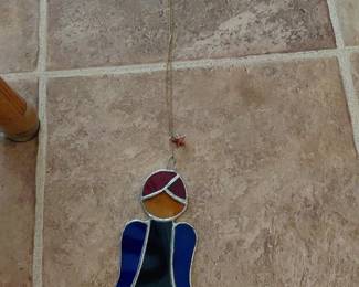 Stained Glass Angel Ornament