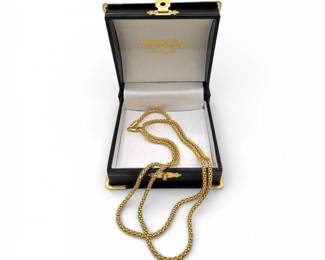 13 14kGold24RoundedLinkChainNecklaceGreatCondition782g