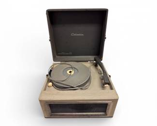 100 VintageColumbiaBriefcasePortableRecordPlayerTurntable