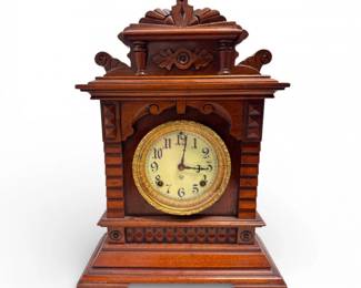 17 AntiqueAnsoniaSyria8DayStrikeMantelClock