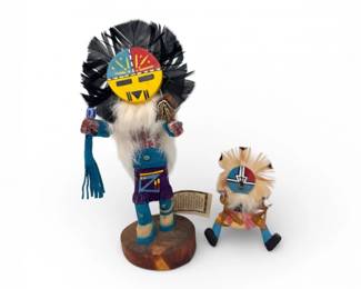 36 RenaeWillieNavajoSunfaceKachinaDollHandmadeOrnament
