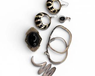 52 VintageSterlingAlpacaMexicoJewelry7393g