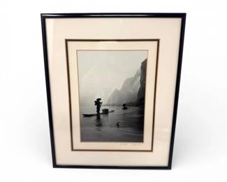 90 KingWuSignedNumberedFishermanPhotoGuilinChinaFramed