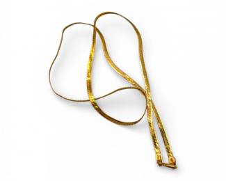 43 14kGold155FlatHerringboneChainNecklace378g